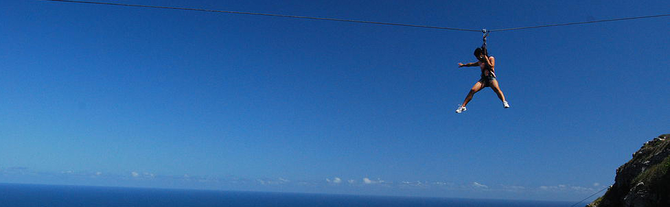 Mauricius zip line dráhy